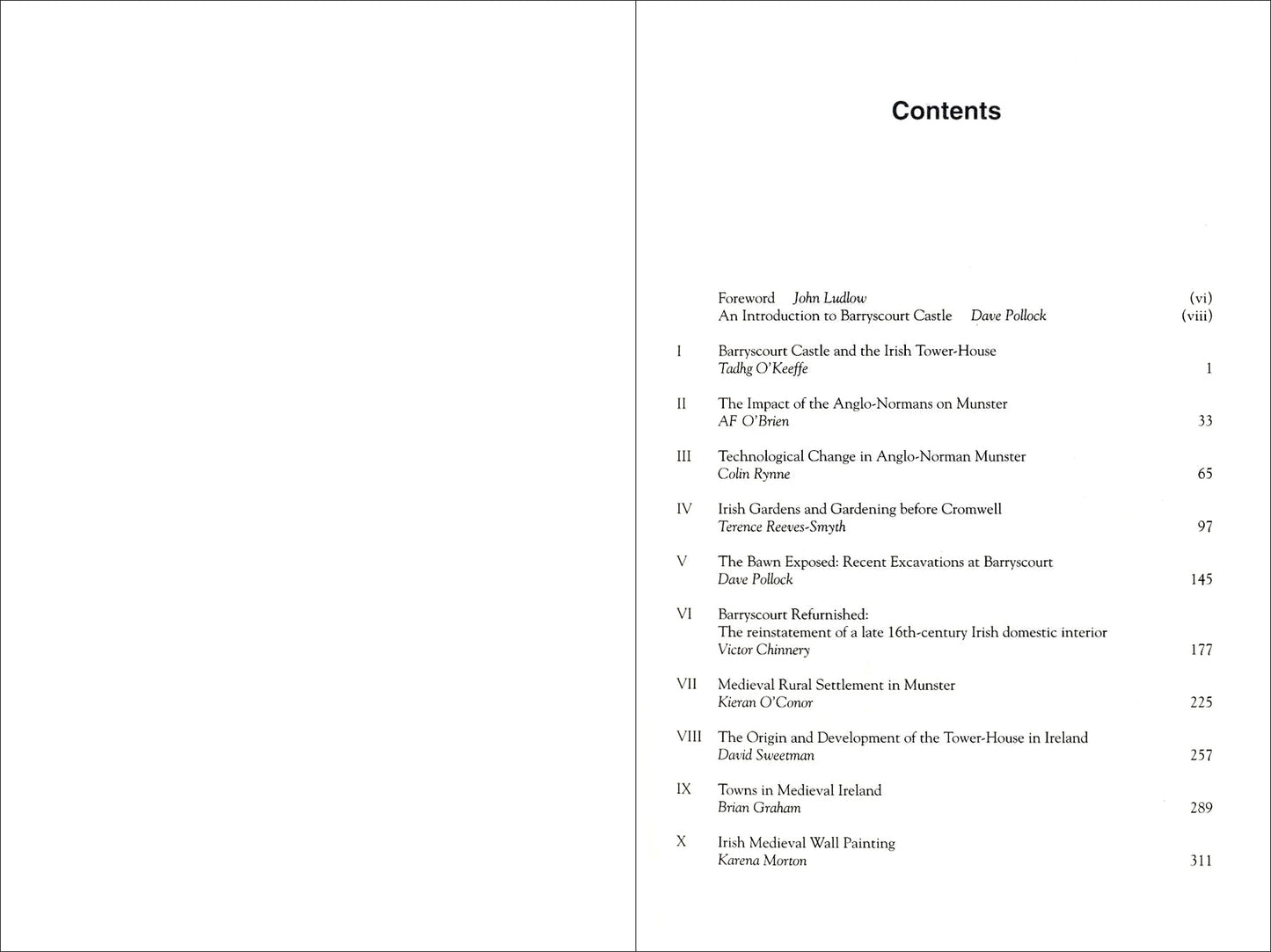 Barryscourt Lectures 1 – 10: MEDIEVAL IRELAND
