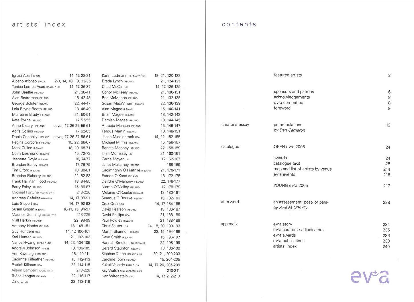 e v+ a 2005 — open