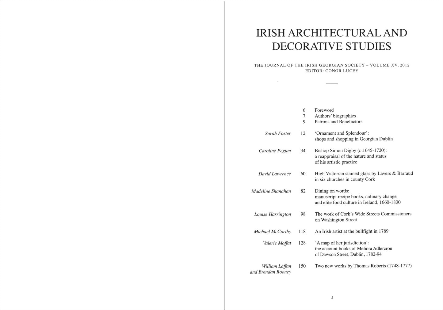 IRISH ARCHITECTURAL AND DECORATIVE STUDIES – Vol.15