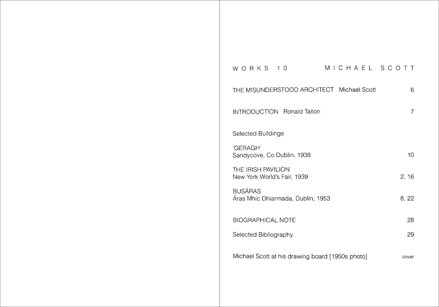 Works °10 — MICHAEL SCOTT (1905-1989)