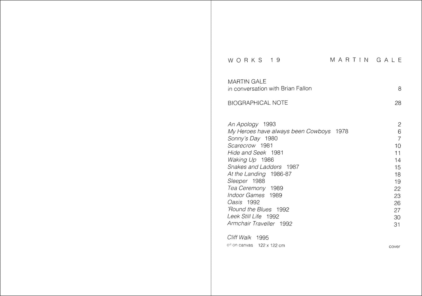 Works °19 — MARTIN GALE