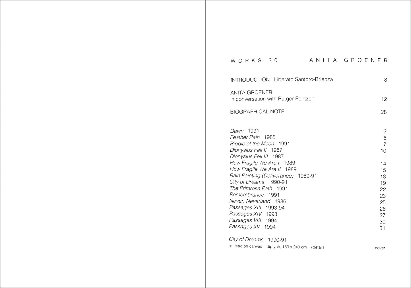 Works °20 — ANITA GROENER