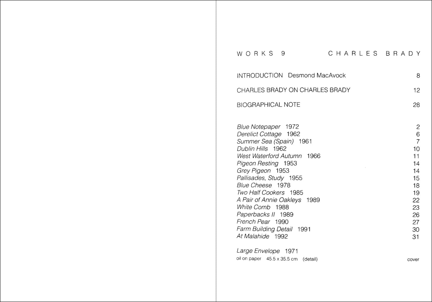 Works °9 — CHARLES BRADY