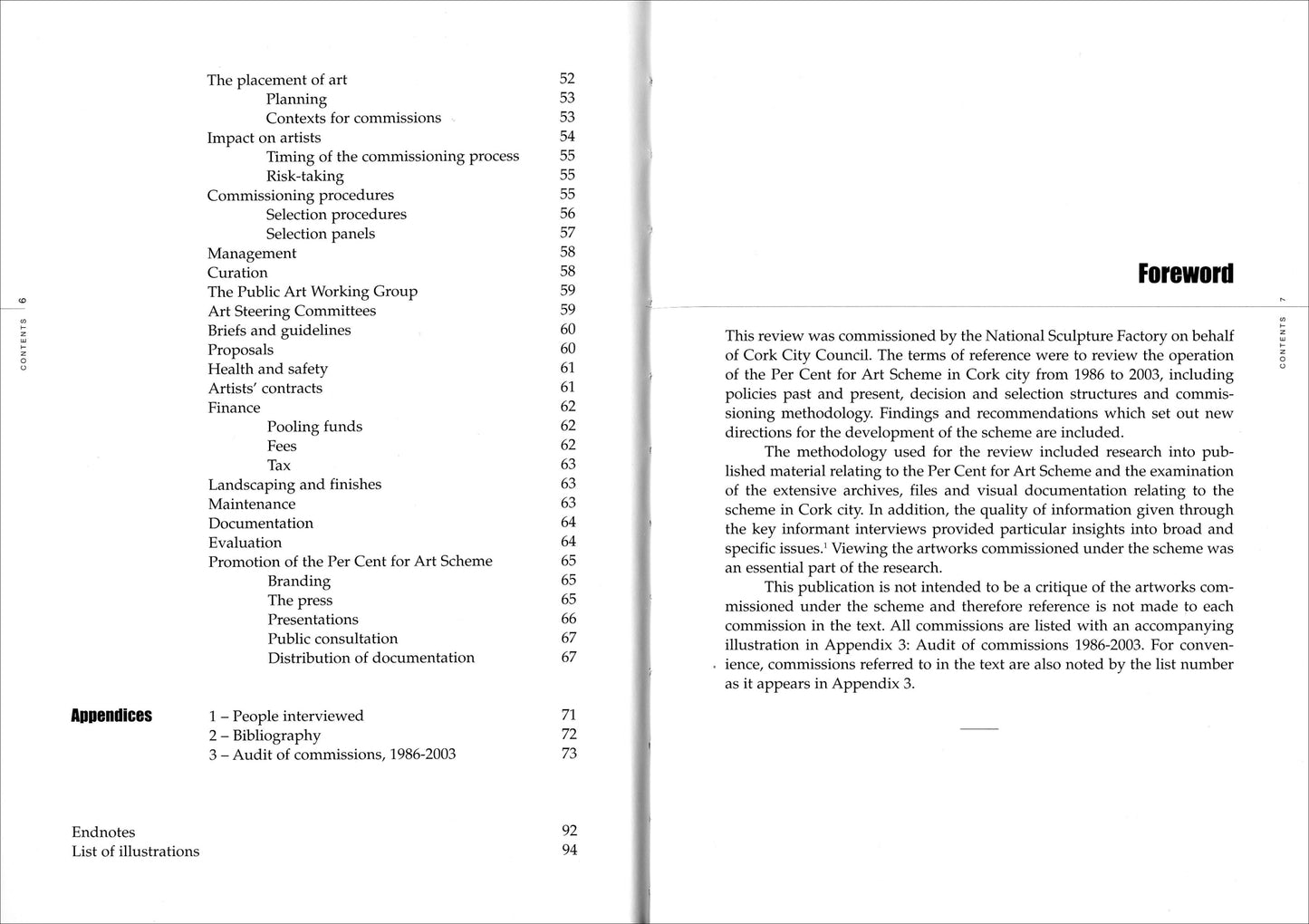ART AND THE CITY — Review of the Cork City Council Per Cent for Art Scheme