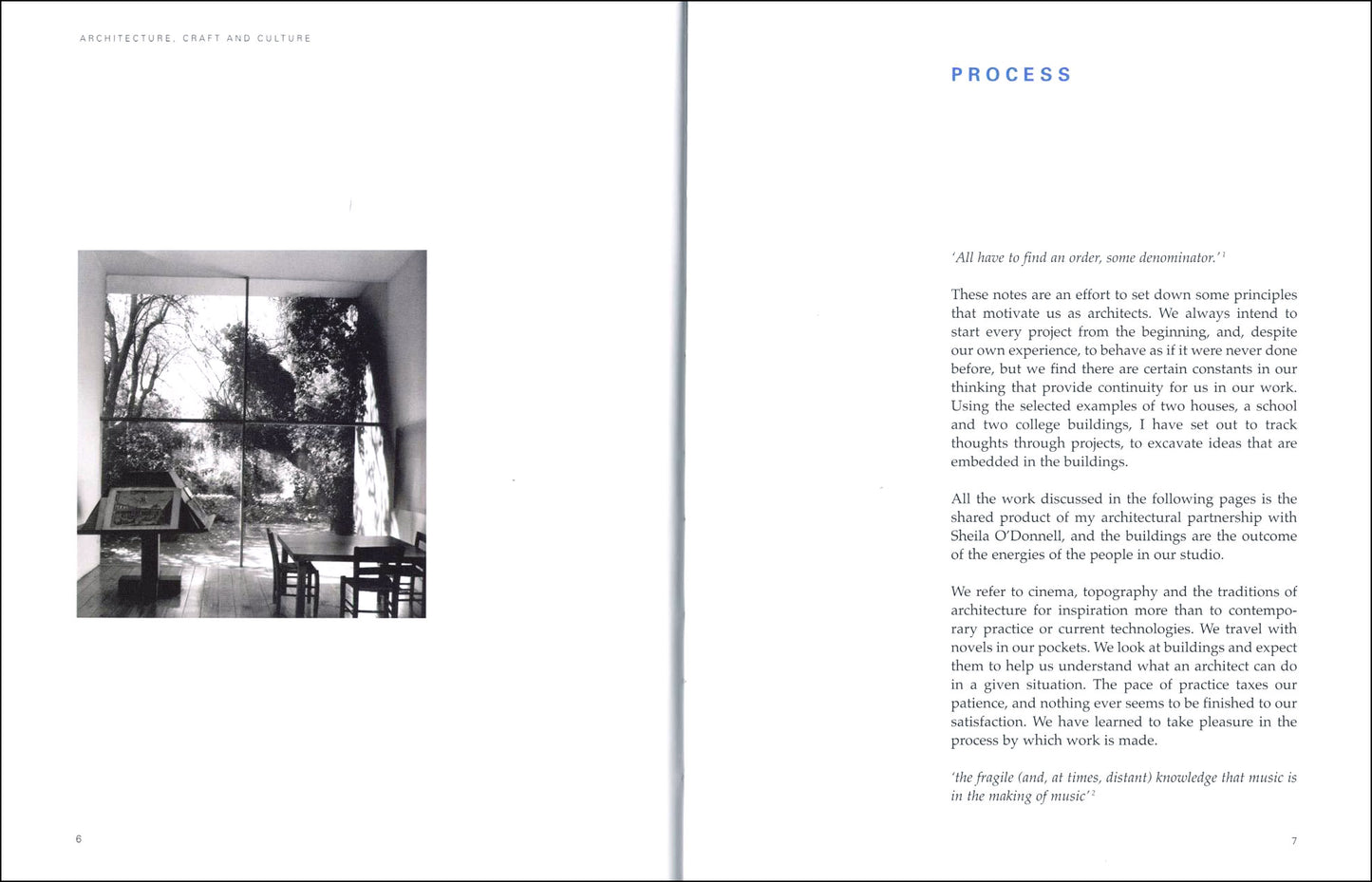 Edge 1 – ARCHITECTURE, CRAFT & CULTURE: Reflections on the work of O’Donnell + Tuomey Architects