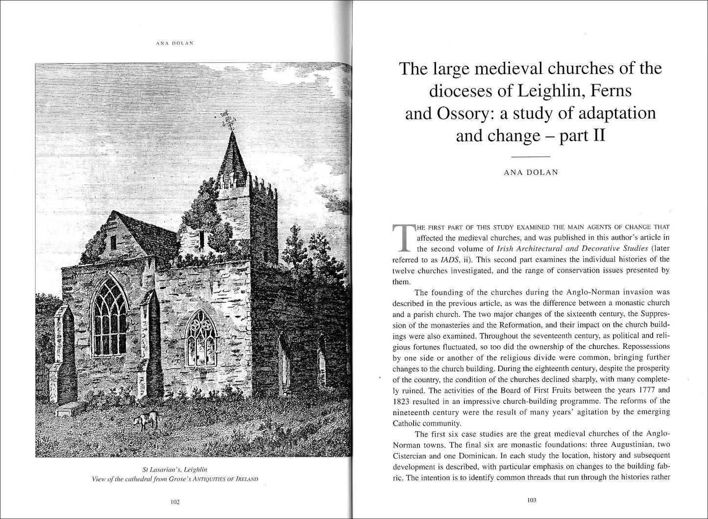 IRISH ARCHITECTURAL AND DECORATIVE STUDIES – Vol. 3