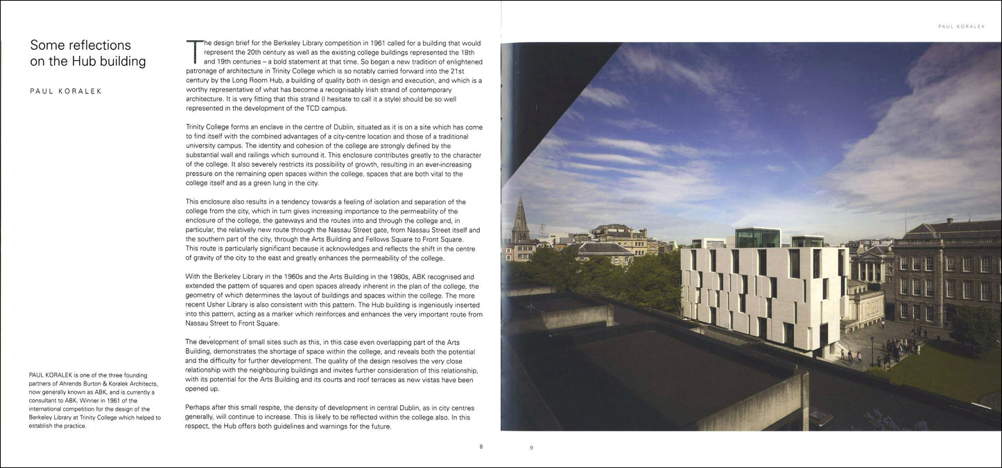 McCullough Mulvin Architects — THE LONG ROOM HUB AT TRINITY COLLEGE