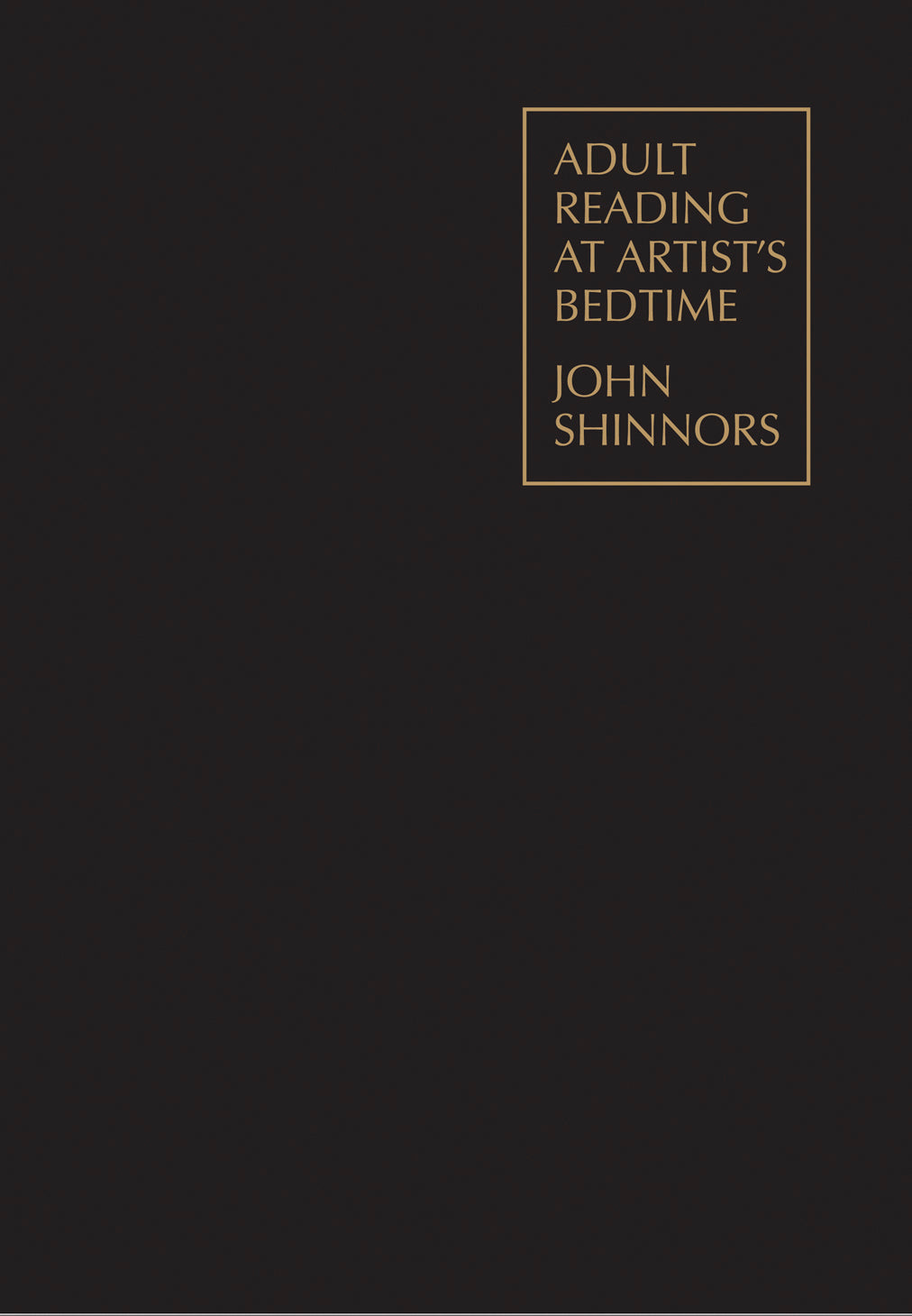 JOHN SHINNORS – Adult Reading at Artist's Bedtime